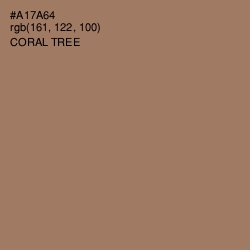 #A17A64 - Coral Tree Color Image